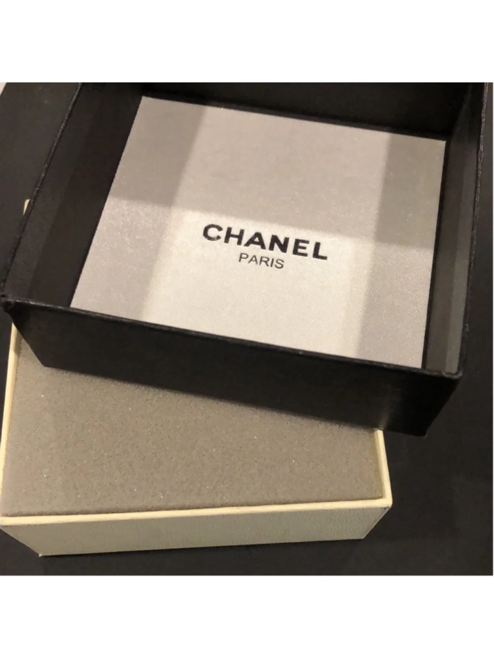 CHANEL Interlinked CC 24k Gold Plated and Cream Mabe Pearl Drop Clip-On Earrings